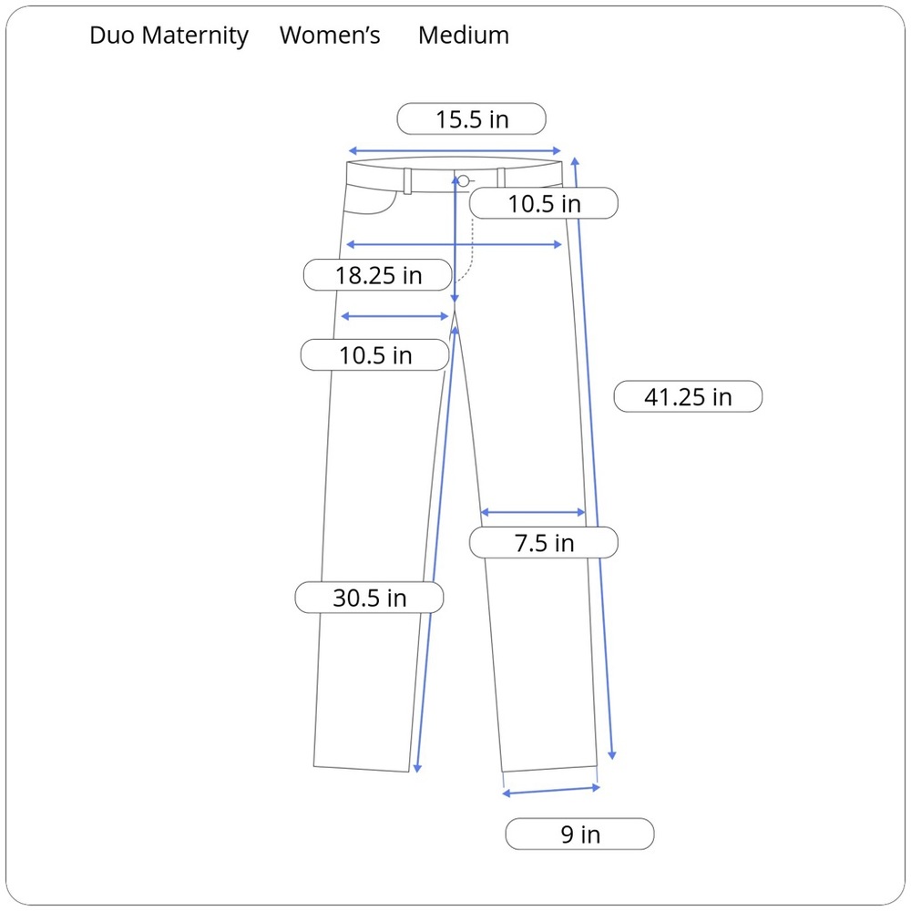 🛍 Duo Maternity Black Jeans Size Medium - Picture 5 of 5